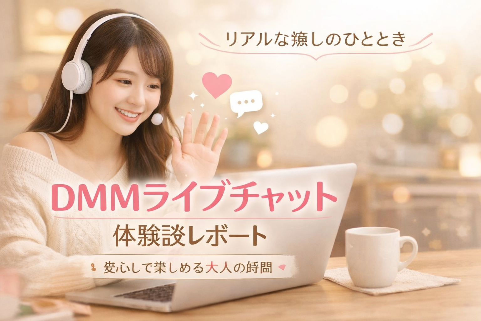 【体験談】DMMライブチャットを実際に使ってみた感想|安心×大人の会話が魅力