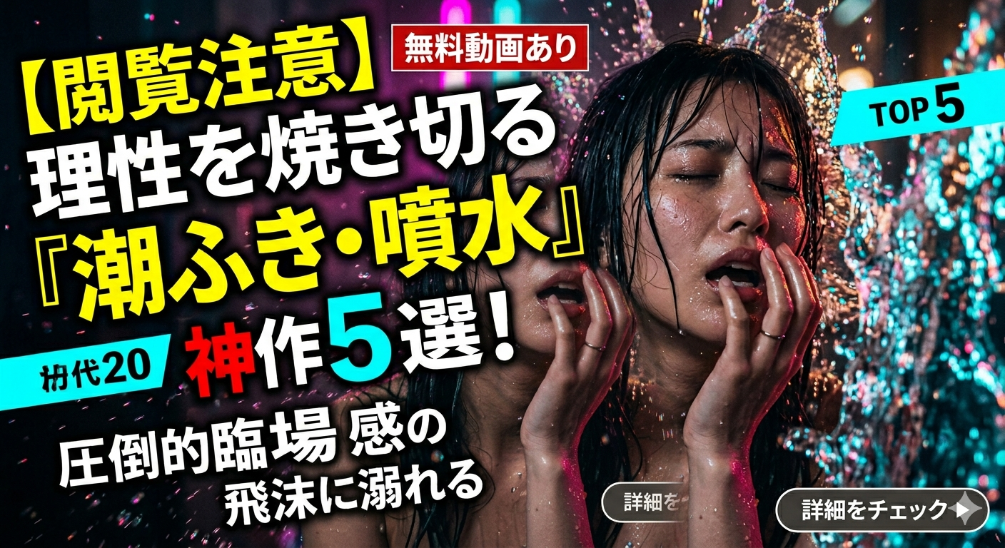 【無料動画あり】思わず見たくなる「潮ふき・噴水」の魅力とは？圧倒的臨場感の神作5選
