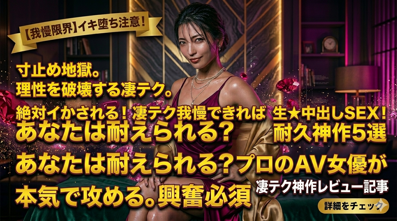 あなたは耐えられる?大人気「凄テク我慢できれば生中出し」シリーズ厳選5作品!