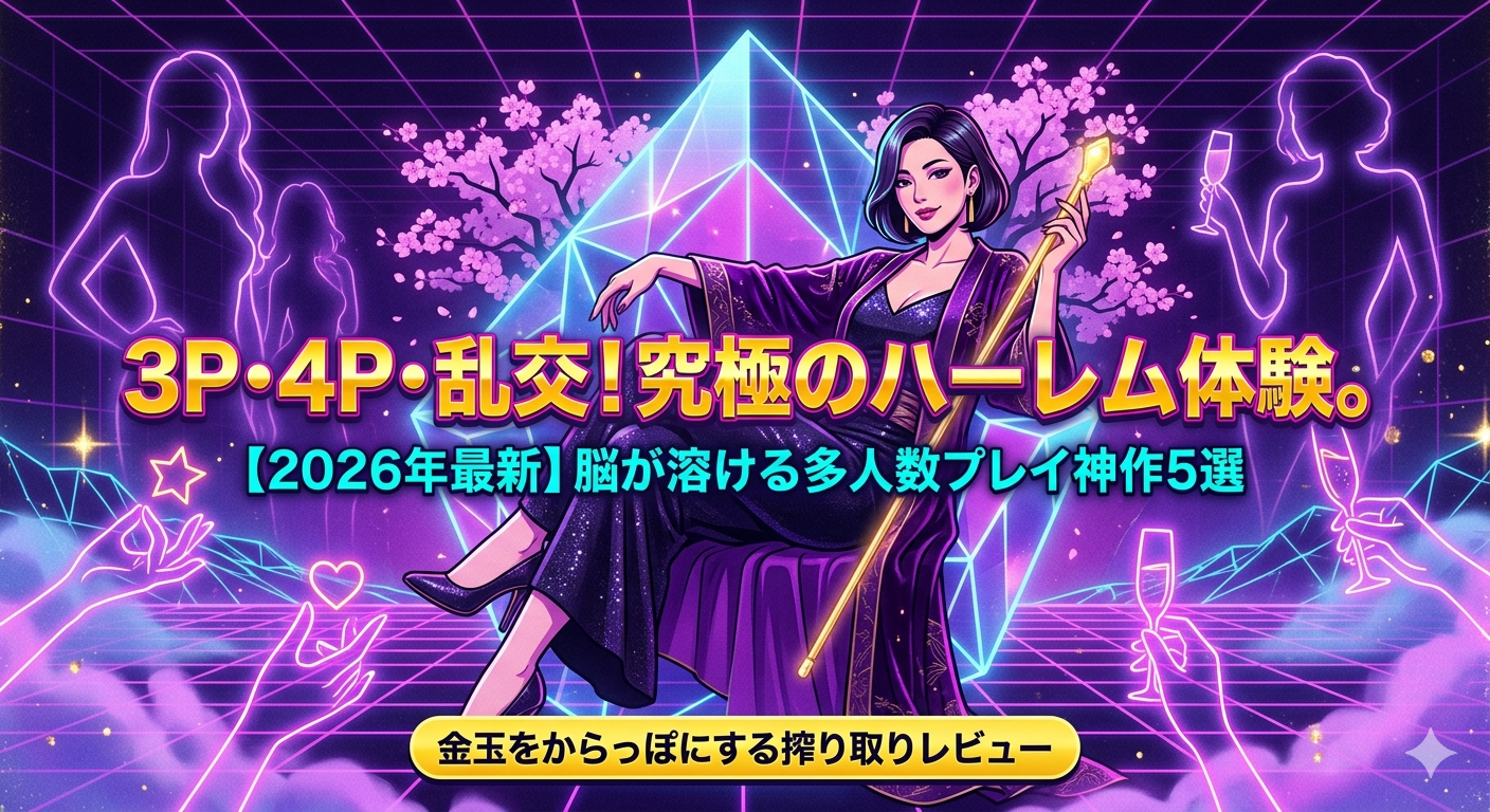 【脳溶け注意】ガチで抜ける3P・4P動画おすすめ5選!乱交・逆3P・ハーレムの快楽を徹底攻略